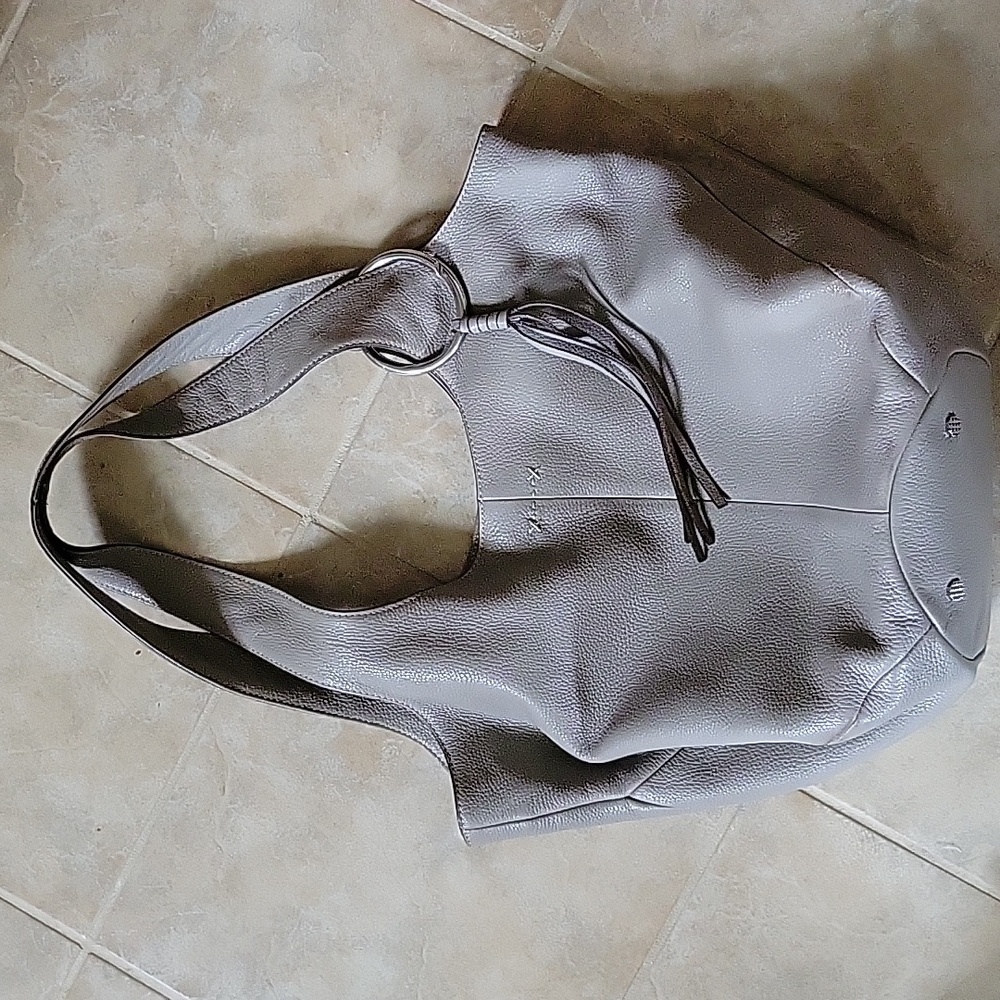 ELIZABETH AND JAMES LEATHER HOBO BAG